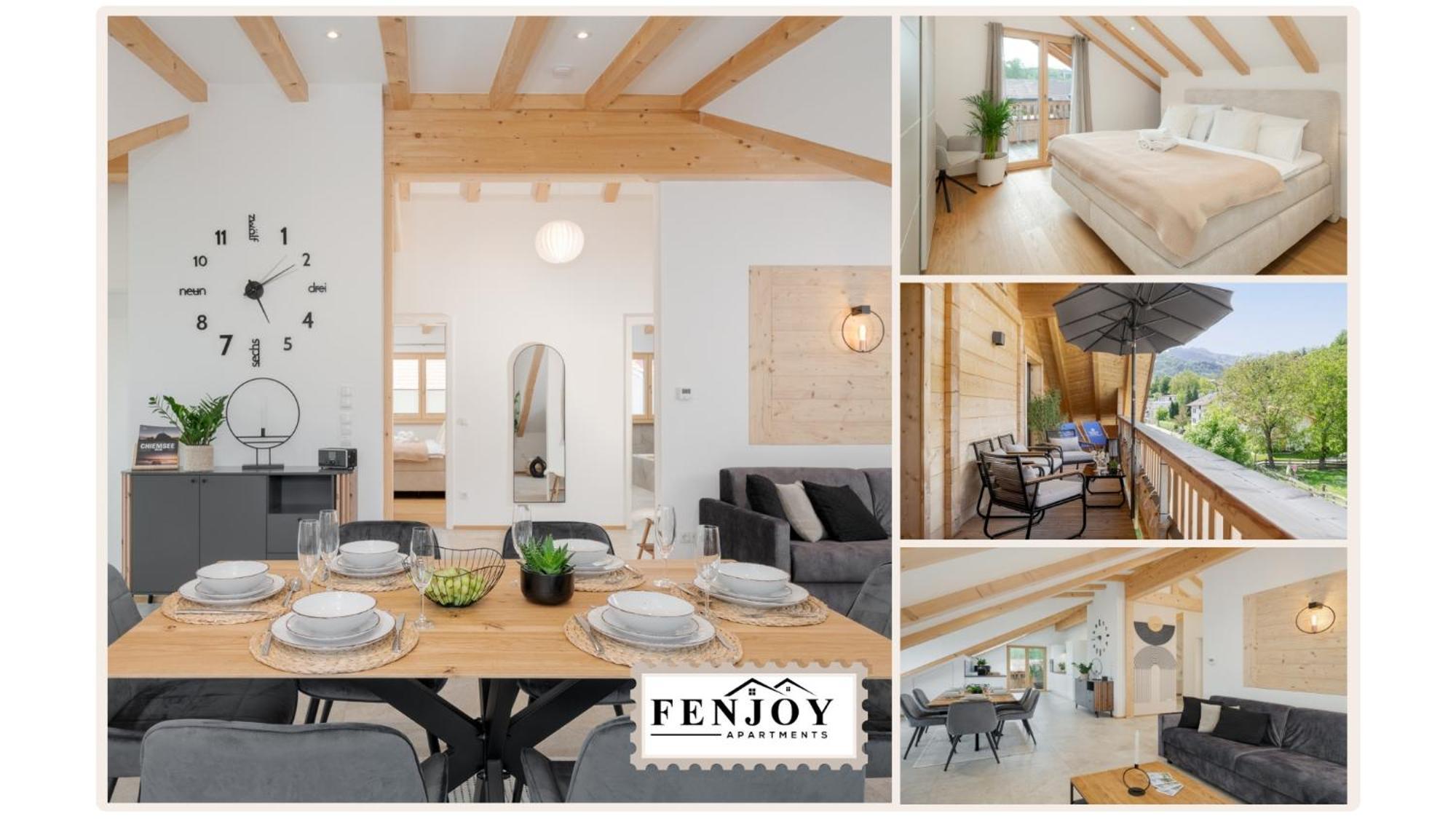 Fenjoy: Ferienapartment Mit Bergblick / Balkon / Bbq Бернау-ам-Кімзе Екстер'єр фото